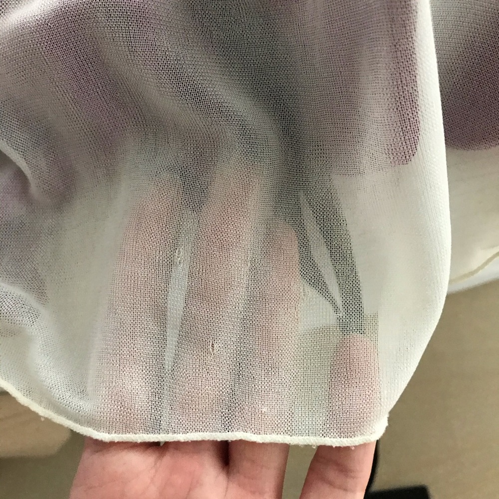 Express| Roman-esque Babydoll Sheer Top - Picture 9 of 9